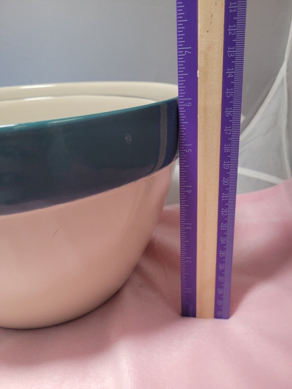 4 Blue Rim Nesting Mixing Bowls Set Over & Back Inc. Indoor Outfitters Portugal