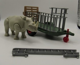 Playmobil 4832 African Wildlife Ranger's Vehicle, with Rhino