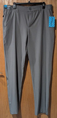 New Men's Birdie Bound Performance Golf Pants sz 36/32 Gray -4786