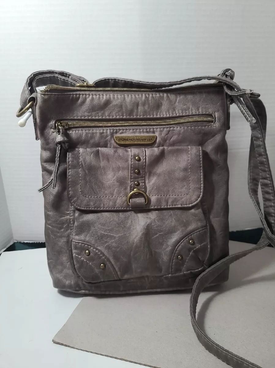 Stone Mountain Smoky Mountain Zip Crossbody Handbag - Grey - One Size