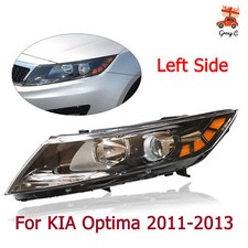 KIA Optima 2011-2013 Left Driver Side Headlight Assembly, Clear Lens