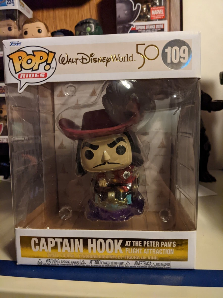 Funko Pop! Rides - Captain Hook 109 Walt Disney World 50th Anniversary  *DAMAGED*