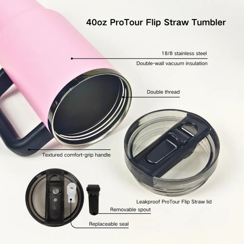 40oz Leakproof Tumbler for Stanley Cup Replacement Lid with Straws - 第 24/94 張圖片