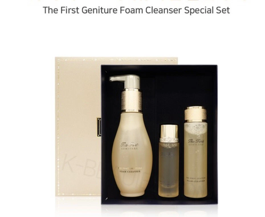 O HUI The First Geniture Limpiador de Espuma Set de Regalo Especial 3 Artículos K-Beauty OHUI Foto 3 de 3