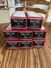 Vintage Bausch  Lomb Projector Slide Tray Set Of 8 2x2  W/ 320 Slides 63-25-42