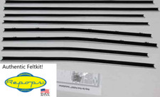 1971 1972 Ford Ltd 4-door Hardtop Door Window Felt Fuzzies Rubber Seal 8 Pc Kit