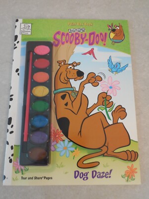 SCOOBY-DOO! DOG DAZE! PAINT BOX BOOK, DALMATIAN PRESS, BRAND NEW, UNUSED, 2003!