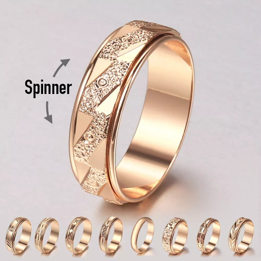 Anillos de oro giratorios sales