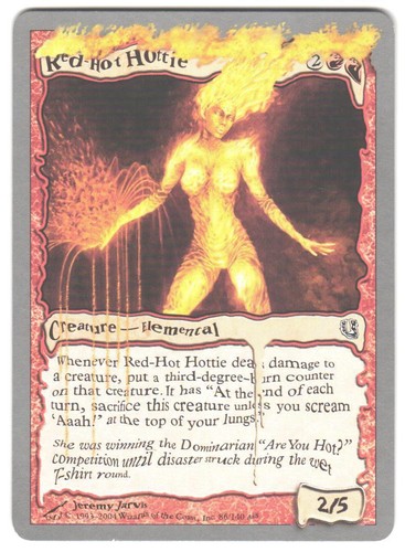 Red-Hot Hottie FOIL Unhinged PLD Red Common MAGIC THE GATHERING CARD  ABUGames