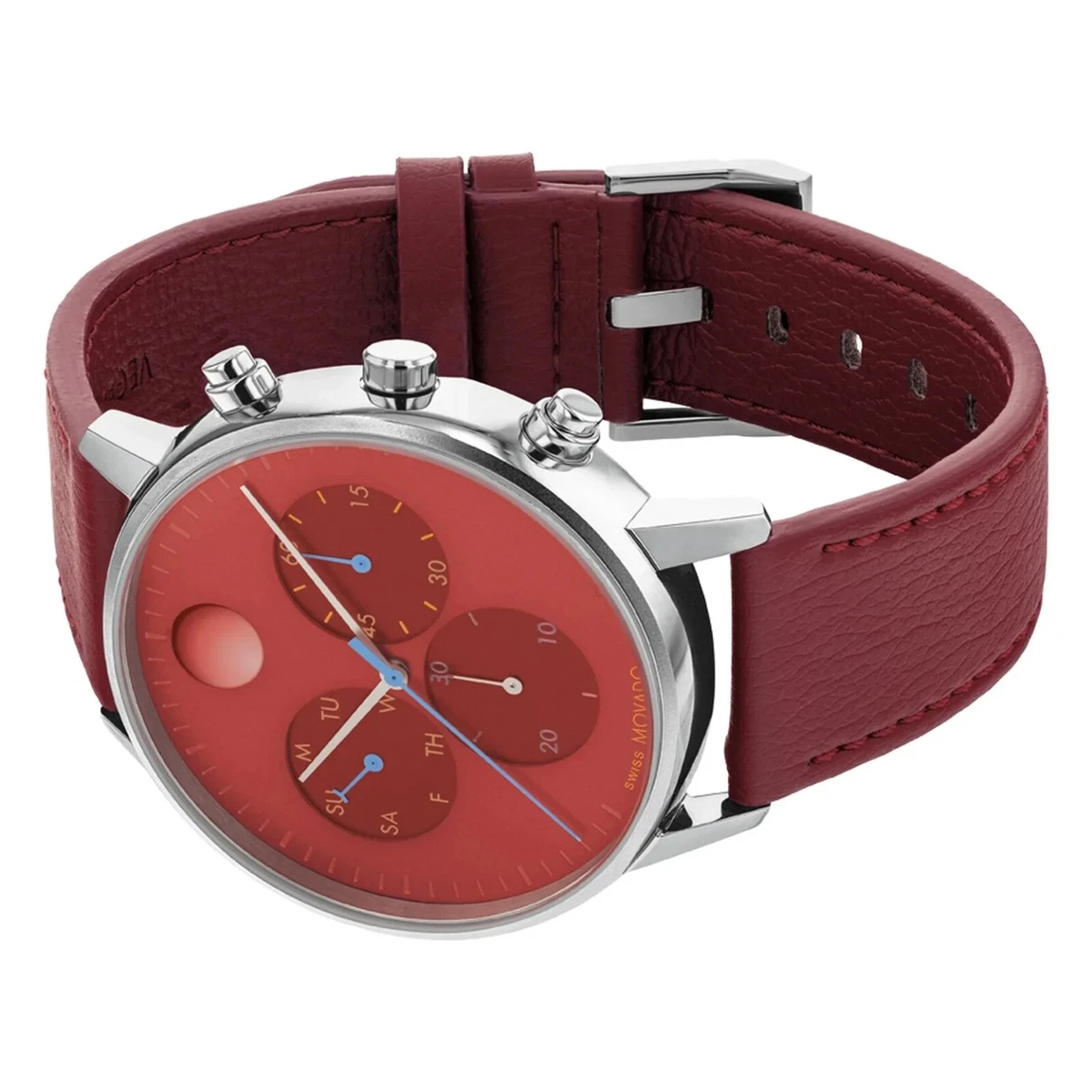 Red face deals movado watch
