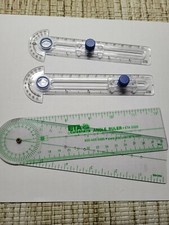 2 Geo Tool Compass and 1 angle ruler MATH DRAFTING ART Preowned