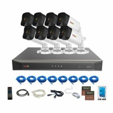 Revo 16ch 4k Security System - 3tb Hdd, 8 X 4k Bullet Cameras