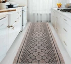 Beige Rugs Non-Slip Long Hall Runners Rubber Backed Brown Heavy Duty Small Mats