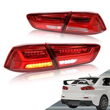 VLAND LED Taillights Rear Lamps Fits For 2008-17 Mitsubishi Lancer EVO LH+RH Set