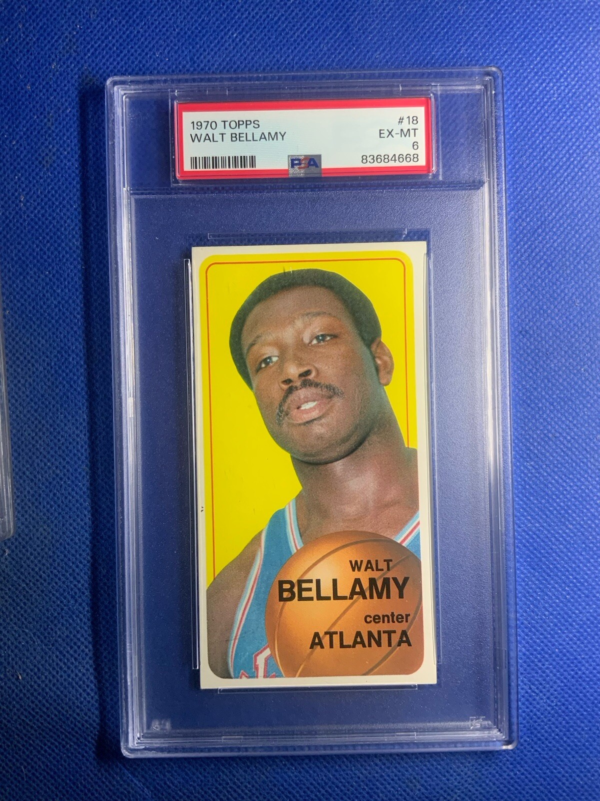 1970 Topps Basketball Walt Bellamy #18 Psa 6 HOF