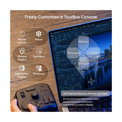 TourBox Elite, Bluetooth Controller for Video Photo Editing Color