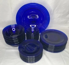 Forum Saphir (Cobalt) by Bormioli Rocco, Cobalt Blue Glass Dish Set YOUR CHOICE