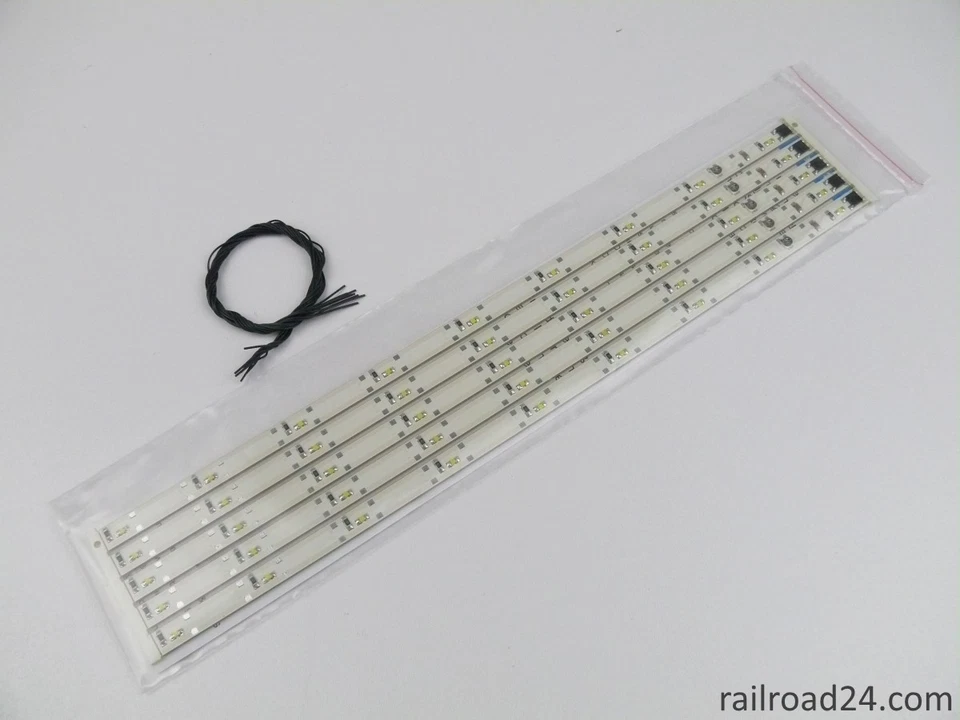 5 Stück LED Waggon Beleuchtung - Lichtleiste warmweiss 285mm vom Hersteller