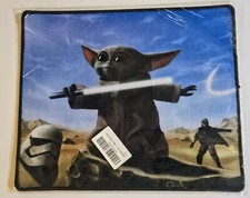 The MANDALORIAN Grogu Gaming Mat Star Wars Mouse Pad Non Slip Base New 10x12"