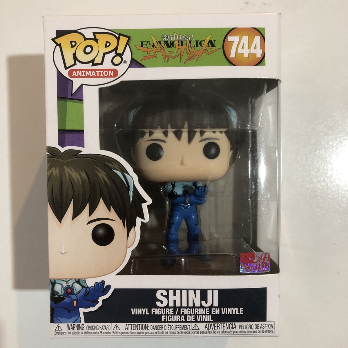 Funko Pop Vinyl #744 Neon Genesis Evangelion Shinji Ikari RARE +