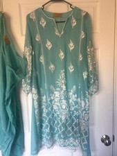 Sana Safinaz Original Exclusive Blue Medium Shirt with Slip