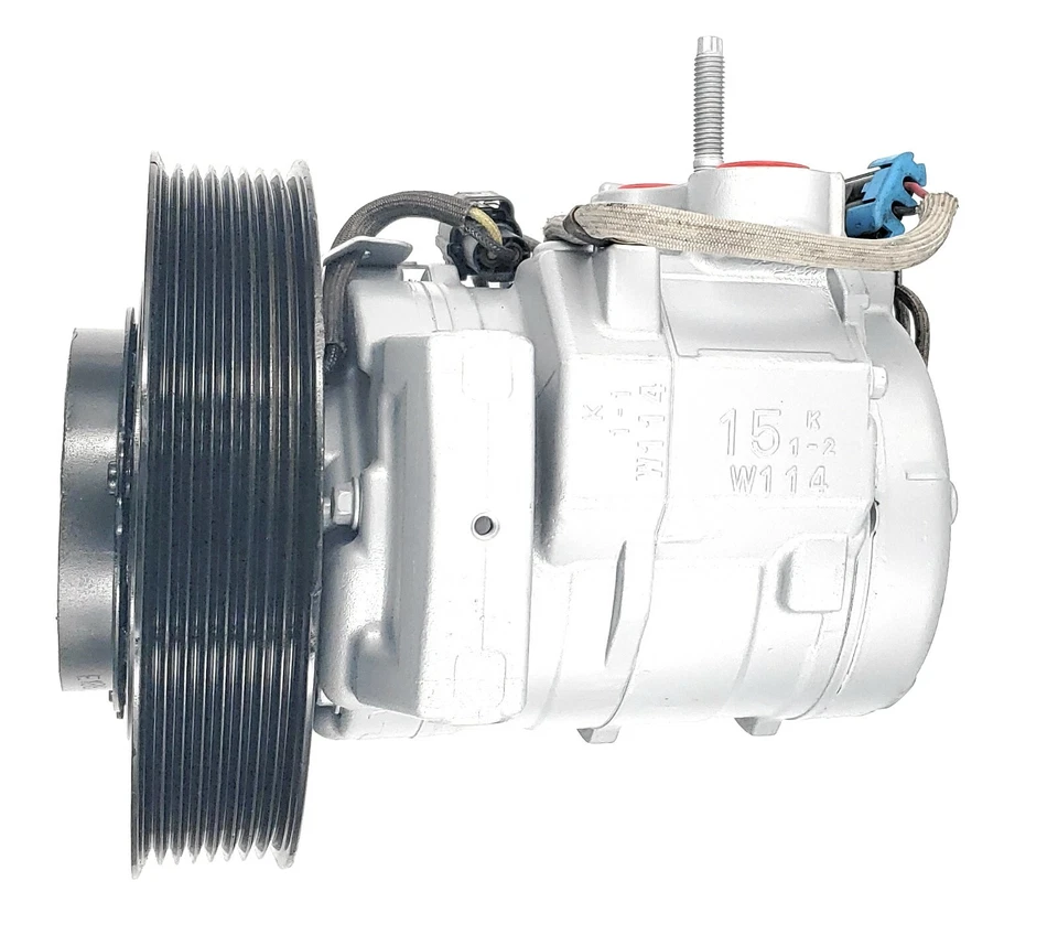 Compresor de aire acondicionado compatible con Freightliner Cascadia 2011-2017 OEM 10S15C 8 ranuras COF372-1 Foto 3 de 4