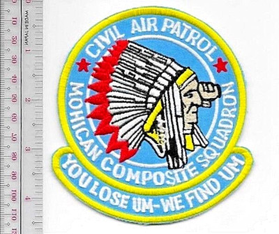 US Civil Air Patrol CAP Ohio Mohican Comp Squadron USAF- AUX Patch vel ...