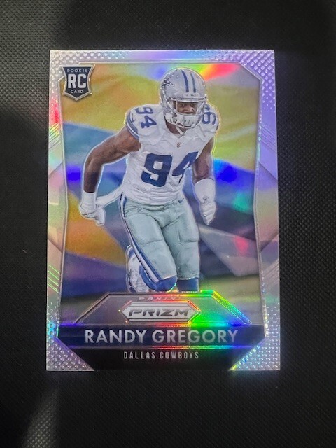 2015 PRIZM RANDY GREGORY (RC) HOLO SILVER - CARD #277 - COWBOYS - FREE SHIPPING