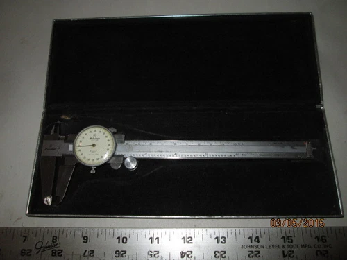 MACHINIST LATHE MILL Mitutoyo Dial Caliper Gage Gauge in Case 6"