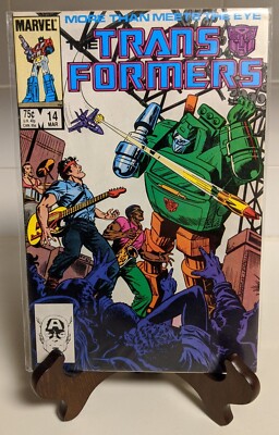 Marvel Comics: Transformers #14 March 1986, Hoist Cover; Bag & Board