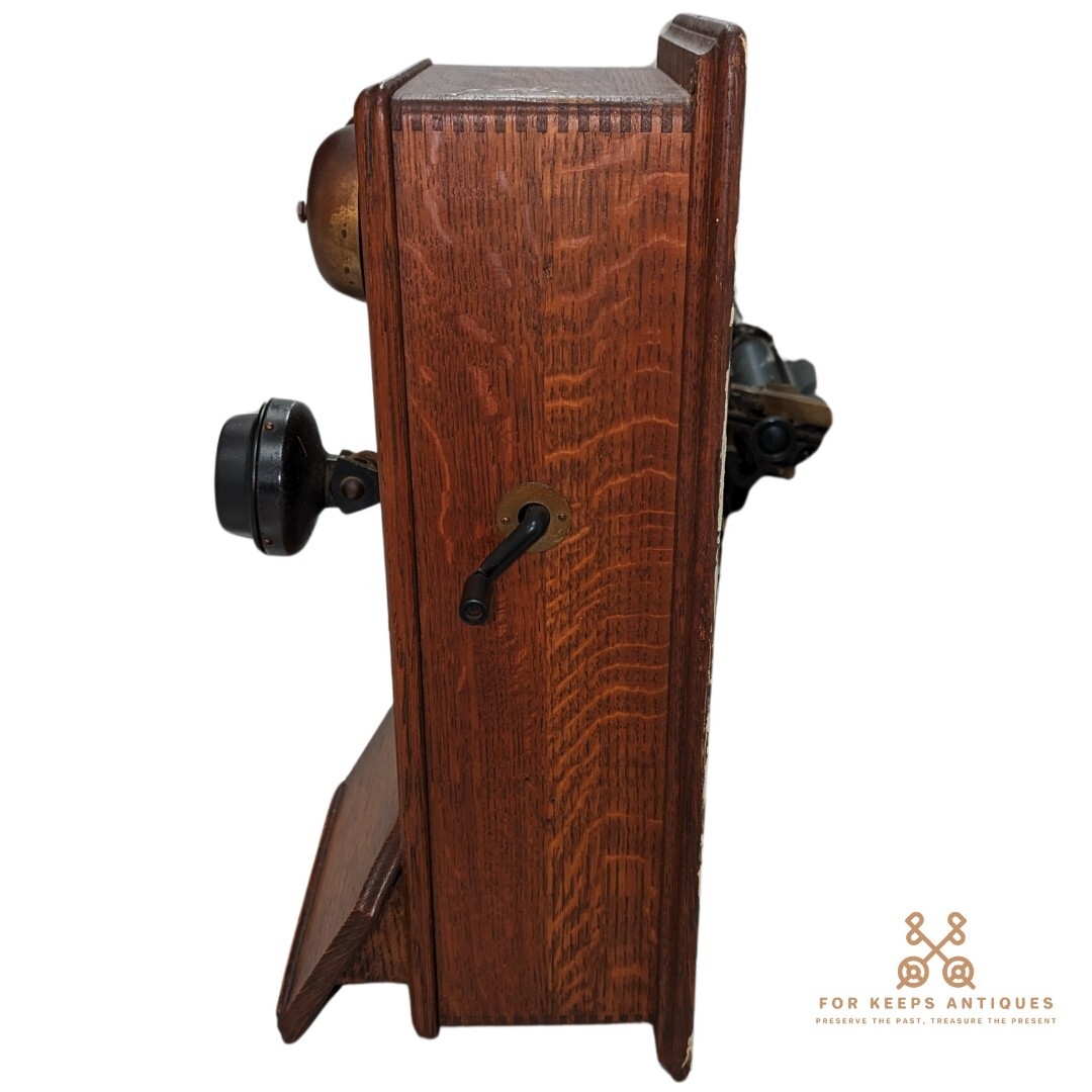 Antique 1900s Northern Electric Company Hand Crank Vintage Wall Phone
