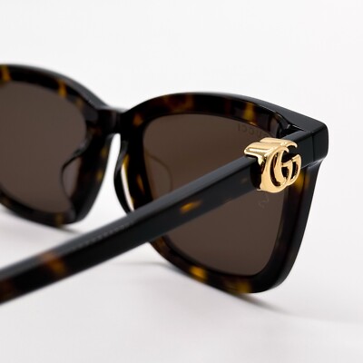 NEW GUCCI GG1596SK 003 SQUARE HAVANA BROWN WOMEN SUNGLASSES  display picture 1