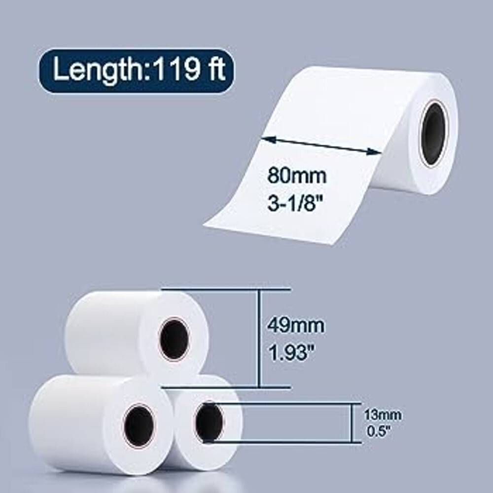 Calculator Tape Rolls 48 Rolls Adding Machine Paper - 2-1/4" X 150 Ft ...