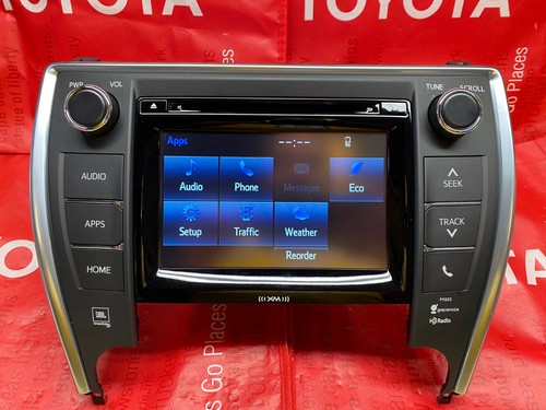 15 16 17 TOYOTA Camry JBL Radio CD APPS SCOUT GPS Navigation LINK ENTUNE PLUS XM - Picture 6 of 12