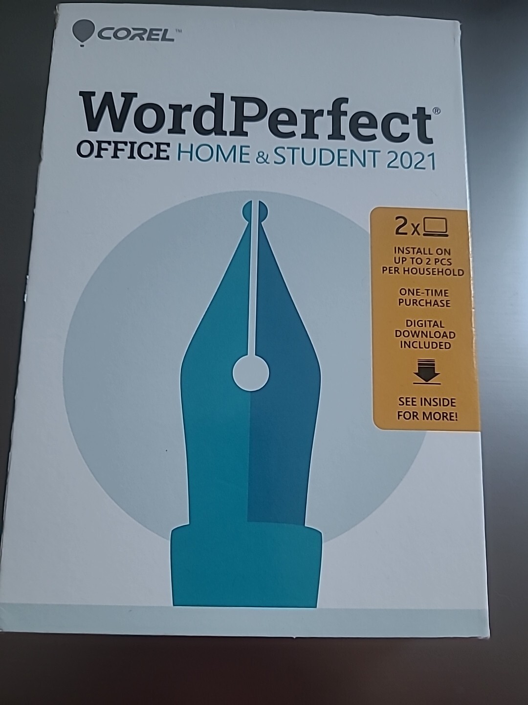 Corel WordPerfect Office Home and Student 2021 Full Retail Box Sealed