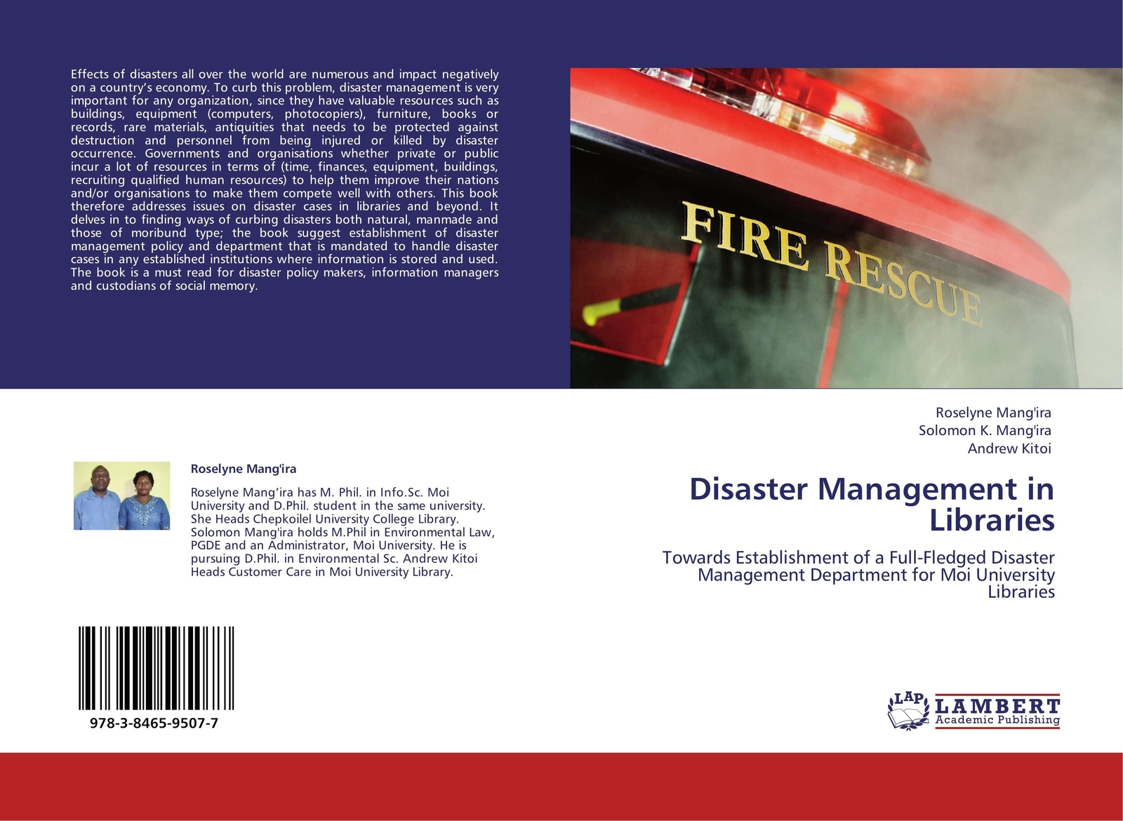 Thumbnail - Roselyne Mang'ira (u. A.) | Disaster Management In Libraries |