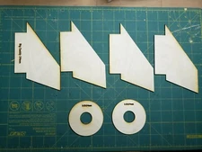 Plywood Fin and Ring Upgrade for the Estes #2162 Big Daddy Model Rocket Kit 