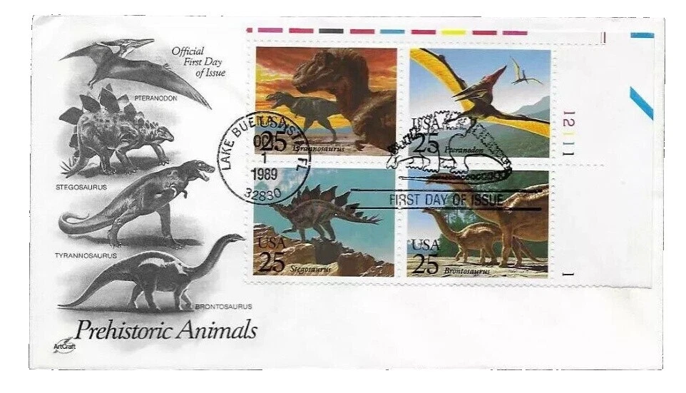 Dinosaurs Used United States Stamps