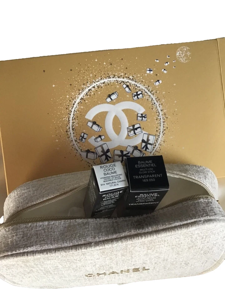 Chanel Holiday Gift Set Easy Come Easy Glow Rouge Lip Baume Balm + Glow Stick - Image 3 of 4