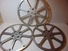 3pc BIG Empty 16mm Aluminum Metal Film Reel 16" 2000ft Movie Take Up 2000' 600m