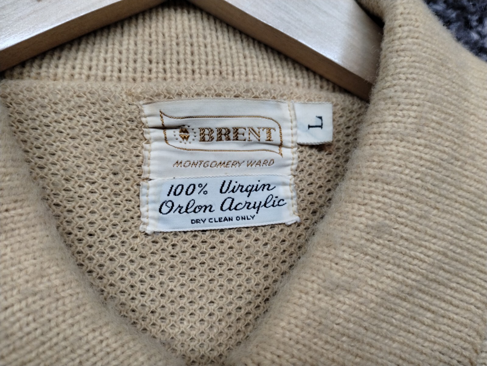 Vintage Brent Montgomery Ward Coatigan Men Lage Brown… - Gem