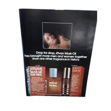 1981 Jovan Musk Oil Cologne Fragrance Ad Vintage