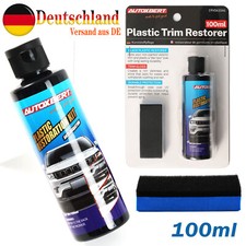 100ml Kunststoff Pflege Tiefenpfleger Schwarz Aufbereitung Gummipflege - Plastic
