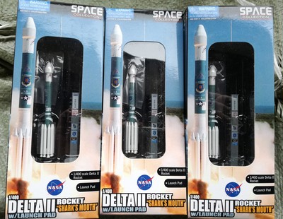 Dragon Sammlermodell Delta II Rakete Mit Startrampe – Maßstab 1:400, Aus Metall | Für Space-Fans & Modellbauer