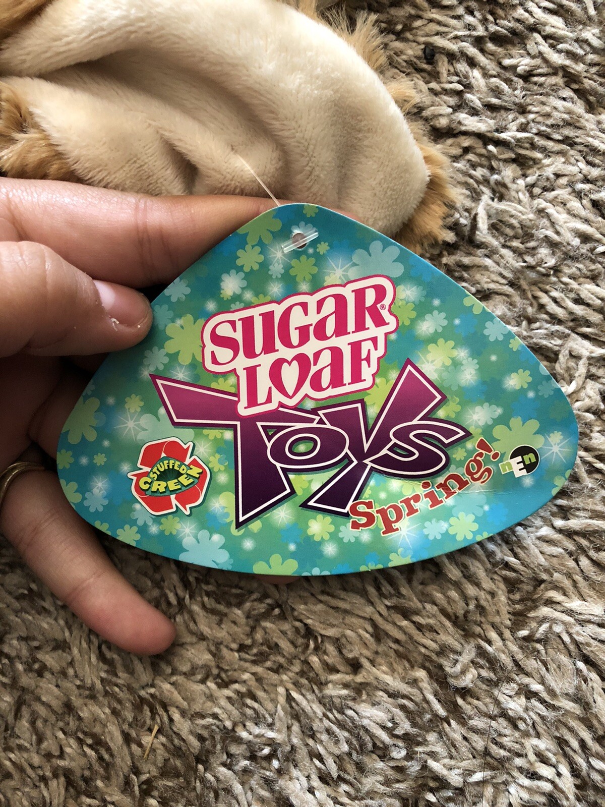 Sugar Loaf Toys Spring Stuffed Green Bunny Q042 eBay