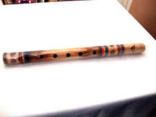 Vintage Dekoracyjny bambusowy flet Jamajka