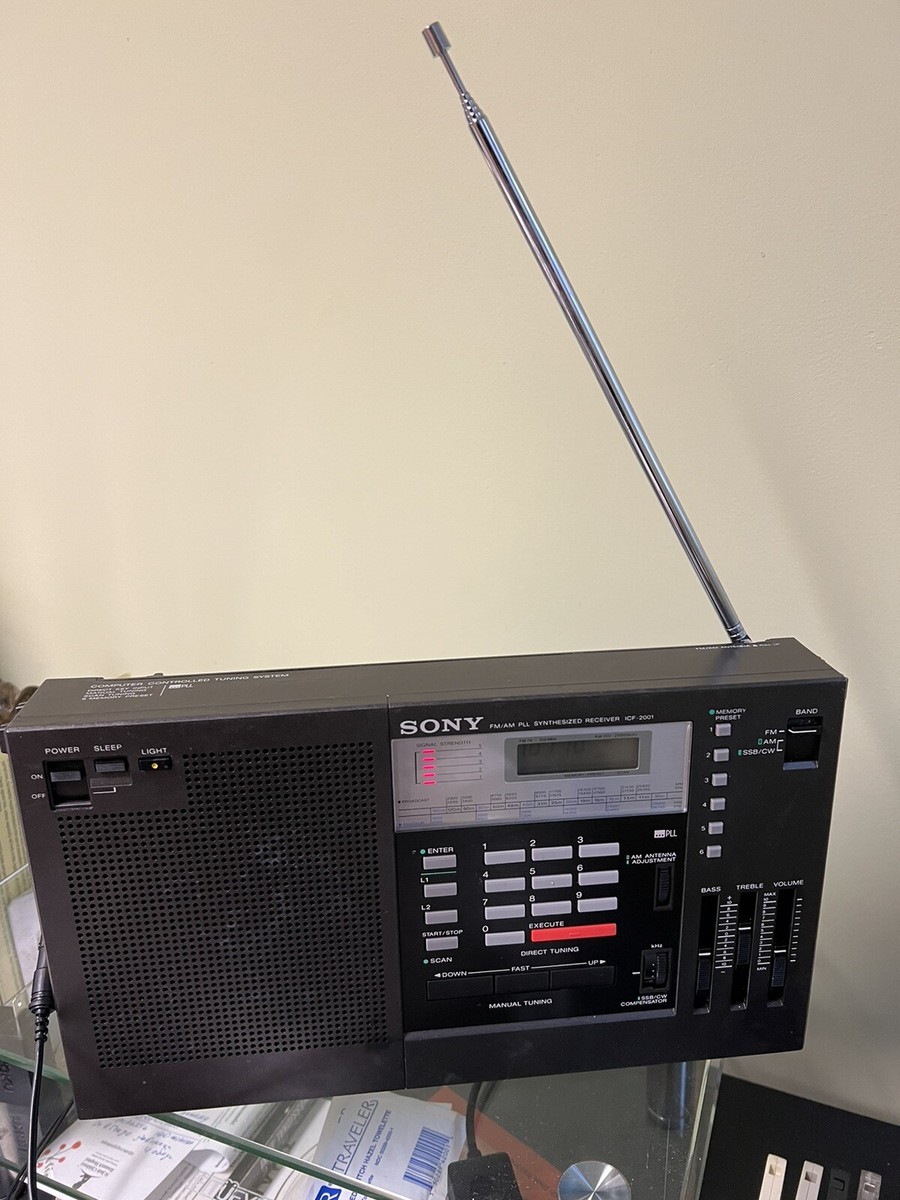 Sony ICF-2001 FM/AM/SSB/CW PLL Synthesized Receiver Radio Sony ICF-2001 FM/AM/SSB/CW PLL Synthesized Receiver Radio