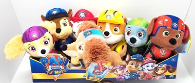 PAW PATROL THE MOVIE Puppy Dog Action Figure Plush, 8in YOU CHOOSE Nickelodeon