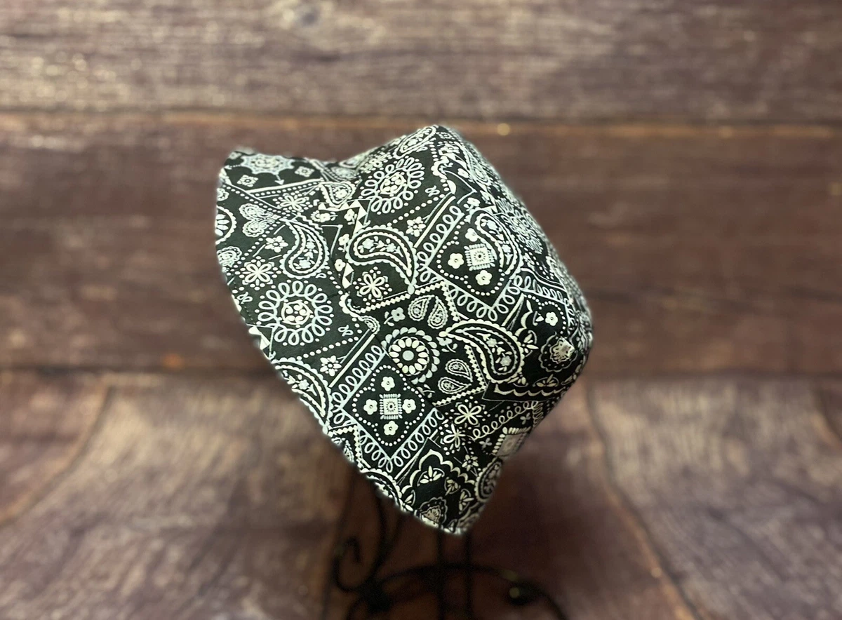 Black bandana bucket hat 2025
