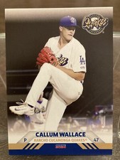 2024 Choice Callum Wallace RC Rancho Cucamonga Quakes Team Card #30 Dodgers